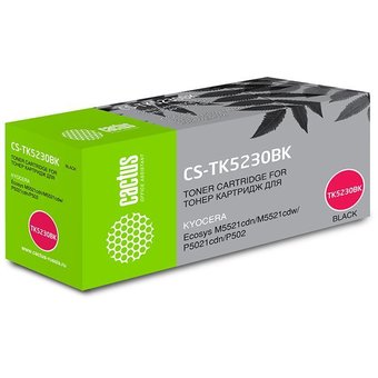  Тонер Картридж Cactus CS-TK5230BK черный (2600стр.) для Kyocera Ecosys M5521cdn/M5521cdw/P5021cdn/P5021cdw 