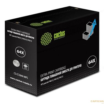  Картридж лазерный Cactus CS-CC364X-MPS черный (30000стр.) для HP LJ P4015/P4515 