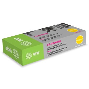  Картридж Cactus 106R02234 CS-PH6600М пурпурный (6000стр.) для Xerox Phaser 6600 /WorkCentre 6605 