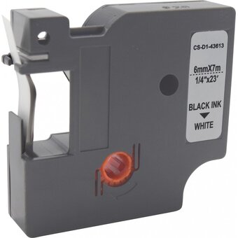  Картридж ленточный Cactus CS-D1-43613 43613 для Dymo LM 160/210D/280/PnP/420P/500 TS; Rhino Pro 6000/5200/4200 