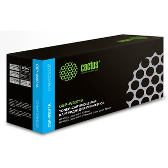  Картридж лазерный Cactus CSP-W2071A голубой 700стр для HP Color Laser 150a/150nw/178nw MFP/179fnw MFP 