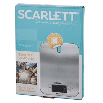  Весы кухонные Scarlett SC-KS57P99 стальной 