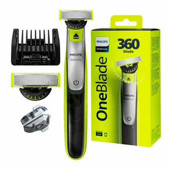  Триммер Philips OneBlade QP2734/20 черный/лайм 