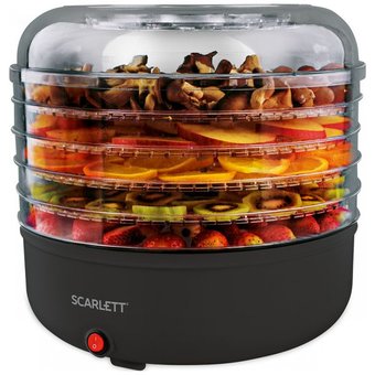  Сушилка для овощей и фруктов Scarlett SC-FD421010 черный 