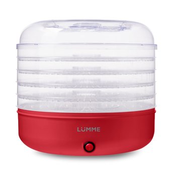  Сушилка для овощей и фруктов LUMME LFD-105PP красный рубин 