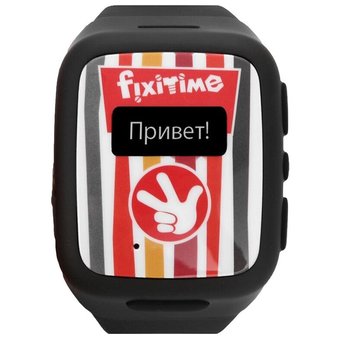  Детские часы-телефон Elari Fixitime Fun "Фиксики" чёрный 