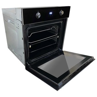  Духовой шкаф GINZZU HOE-275 черное стекло 