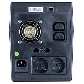 ИБП ExeGate EP212520RUS Power Smart ULB-1500 LCD (1500VA, Black, 2 евророзетки+2 розетки IEC320, USB) 