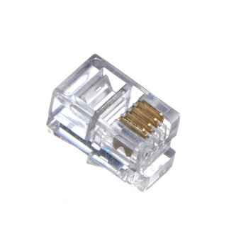  Коннектор Netko Optima NC-RJ-9-4p4c)-20 RJ-9 4P4C категория 5e, 20 шт. 