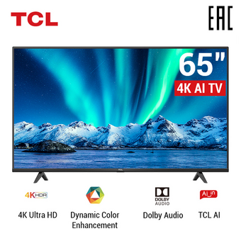 Телевизор TCL 65P615 черный 