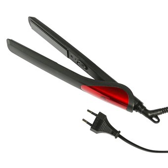  Прибор для укладки волос ВАСИЛИСА ПВ2-25 черный с красным 