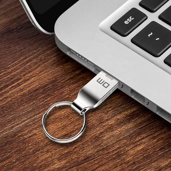  USB-флешка DM PD076-USB3.0 64Gb (USB3.0) металл, с кольцом 
