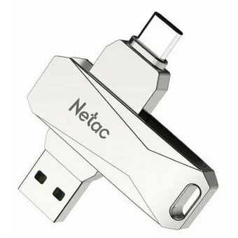  USB-флешка Netac U782C NT03U782C-256G-30PN 256Gb, USB3.0+TypeC, металлическая 