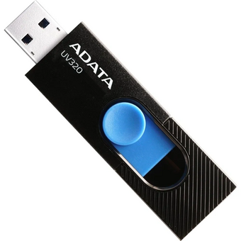  USB-флешка A-DATA UV320 AUV320-128G-RBKBL 128GB, USB 3.2, черный/голубой 