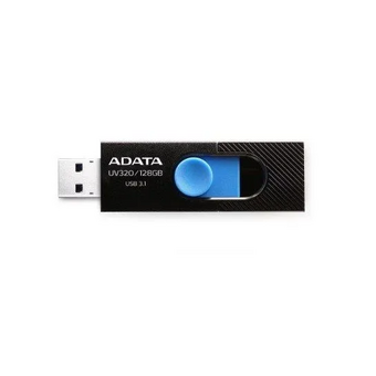  USB-флешка A-DATA UV320 AUV320-128G-RBKBL 128GB, USB 3.2, черный/голубой 