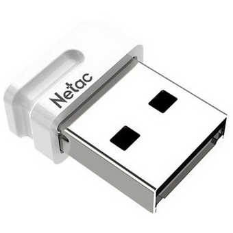  USB-флешка Netac U116 NT03U116N-008G-20WH 8Gb, USB2.0, миниатюрная пластиковая белая 