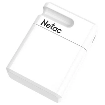  USB-флешка Netac U116 NT03U116N-008G-20WH 8Gb, USB2.0, миниатюрная пластиковая белая 