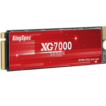  SSD KingSpec XG7000 (XG7000-512) M.2 512Gb (PCI-E 4.0 x4, up to 7200/4400MBs, 3D TLC, 300TBW, NVMe 1.4, 22х80mm, heatsink) 