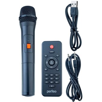  Акустика портативная PERFEO PF_D0020 Bear 36W черная + бп микрофон 