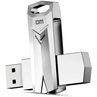  USB-флешка DM PD096 128Gb (USB3.0) металл, поворотная 