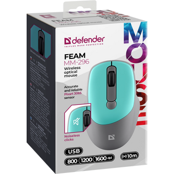  Мышка DEFENDER Feam MM-296 52294 mint 