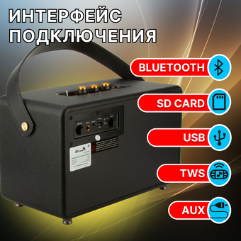  Портативная акустика ELTRONIC Monster 30-16 BOX1000 TWS черный 