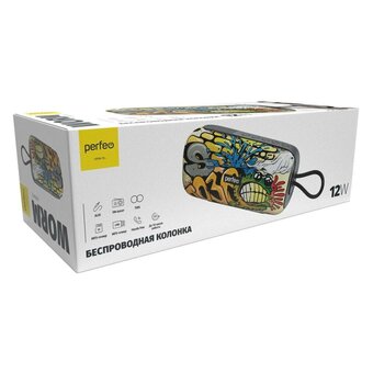  Bluetooth-колонка Perfeo Worm PF_D0346 граффити 