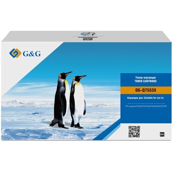  Картридж лазерный G&G GG-Q7553X черный 7000стр для HP LJ P2010/P2014/P2015/M2727nf MFP 
