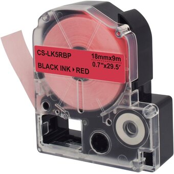  Картридж ленточный Cactus CS-LK5RBP черный для Epson LW400/LW700/LW600P/LW1000P/K400/Z700/Z900 