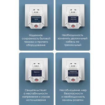  Тестер напряжения Xiaomi Duka Socket Tester (ST-1) White ST-1 