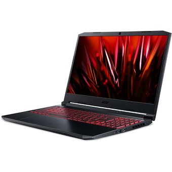 Ноутбук Acer Nitro AN515-57-54AZ NH.QFGER.001 i5 11400H/8GB+256GB SSD/15.6'' FHD IPS/GF RTX3070 8GB/DOS/black 
