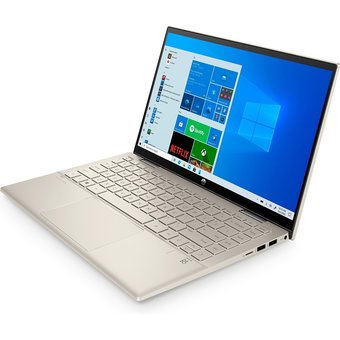  Ноутбук-трансформер HP Pavilion x360 14-dy0009ur 3B3Q9EA i5 1135G7 8Gb SSD512Gb Intel Iris Xe graphics 14" IPS Touch FHD Win10 gold 