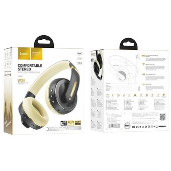  Наушники полноразмерные bluetooth HOCO W34 Charming, black 