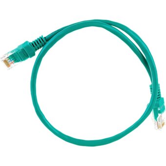  Патч-корд Exegate UTP-RJ45-RJ45-5e-0,5M-GN (EX258383RUS) 0.5м, зеленый 