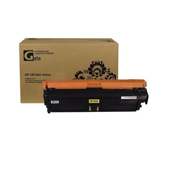  Картридж GalaPrint совместимый CE742A для HP Color LaserJet CP5225 7300к Yellow GP 