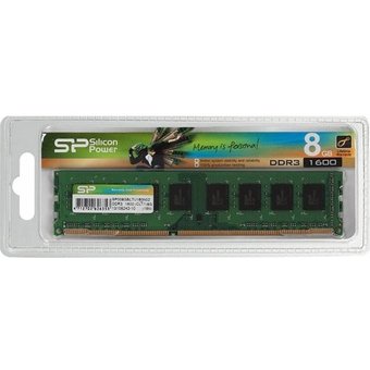  ОЗУ Silicon Power SP008GBLTU160N01/2 DDR3 8Gb 1600MHz RTL PC3-12800 CL11 DIMM 240-pin 1.5В 