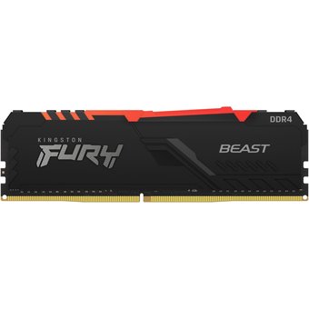  ОЗУ Kingston KF426C16BBA/32 32GB DDR4 2666 DIMM FURY Beast Black RGB Gaming Memory Non-ECC, CL16, 1.2V, 2Gx8, RTL (319576) 