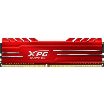  ОЗУ ADATA AX4U32008G16A-SR10 8GB DDR4 3200 DIMM XPG GAMMIX D10 Red Gaming Memory Non-ECC, CL16, 1.35V, Heat Shield, RTL 