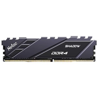 ОЗУ Netac Shadow NTSDD4P26SP-16E DDR 4 DIMM 16Gb PC21300, 2666Mhz, C19 Grey, с радиатором 