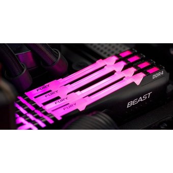  ОЗУ Kingston KF426C16BBA/32 32GB DDR4 2666 DIMM FURY Beast Black RGB Gaming Memory Non-ECC, CL16, 1.2V, 2Gx8, RTL (319576) 