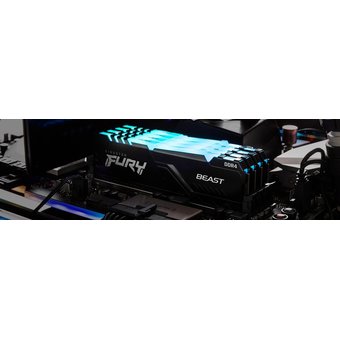  ОЗУ Kingston KF426C16BBA/32 32GB DDR4 2666 DIMM FURY Beast Black RGB Gaming Memory Non-ECC, CL16, 1.2V, 2Gx8, RTL (319576) 