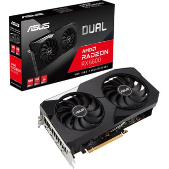  Видеокарта Asus AMD Radeon RX 6600 DUAL-RX6600-8G 8Gb 128bit/GDDR6/ PCI-E/ HDMI/3xDP/RTL 