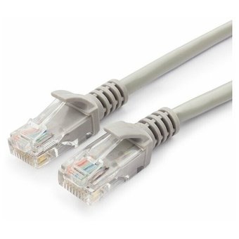  Патч-корд UTP5e Cablexpert PP12-5M, 5 м, литой, многожильный, биметалл CCA, 26AWG, PVC, серый 