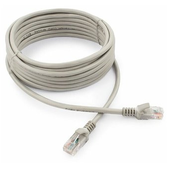  Патч-корд UTP5e Cablexpert PP12-5M, 5 м, литой, многожильный, биметалл CCA, 26AWG, PVC, серый 