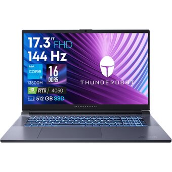  Ноутбук Thunderobot 911 Plus G3 X (JT009T00BRU) 17.3" Матовый/i5 13500H 2.6 ГГц/16 ГБ DDR5 4800 МГц/512 ГБ SSD/GeForce RTX 4050 6GB/Windows 11/2.5 кг 