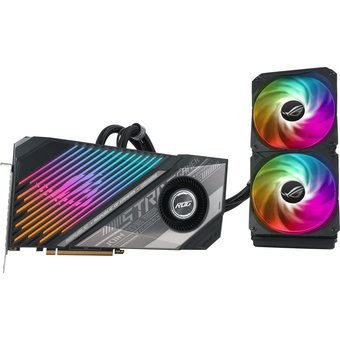  Видеокарта Asus AMD Radeon RX 6900XT ROG-STRIX-LC-RX6900XT-T16G-GAMING 16384Mb 256 GDDR6 Ret 