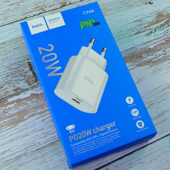  СЗУ HOCO C94A Metro single port PD20W, white 