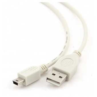  Кабель интерфейсный Bion BXP-CC-USB2-AM5P-018, USB 2.0 AM/miniBM, 1.8м, белый 