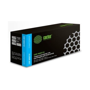  Картридж лазерный Cactus CSP-W2071X 117X голубой 1300стр для HP Color Laser 150a/150nw/178nw MFP/179fnw MFP 