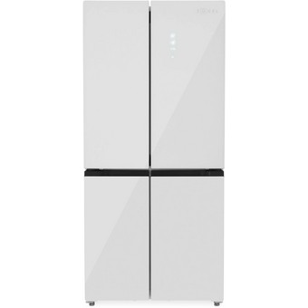  Холодильник ZUGEL ZRCD430W белое стекло 